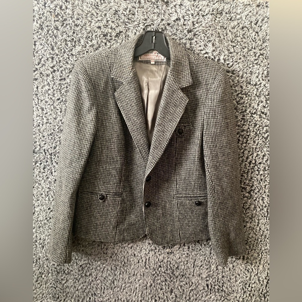 Vintage Casa De Lana Women’s Blazer Coat Jacket Virgin Wool Uruguay 9/10